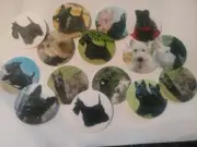 Pre Cut One Inch Bottle Cap Images Scottie Terriers Scottish Dog Free Shipping