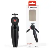 Manfrotto PIXI Mini Tripod MTPIXIMII-B for DSLR Mirrorless Vlogging – Black