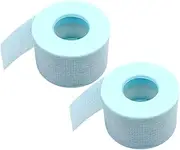2 Rolls Silicone Gel Band Tape Under Eye Patch Eyelashes Supply Eyelash Grafting Tools Eyelash Patches Eyelashes Stickers Eyelash Extension Supplies Non-Woven Fabric Sky-Blue