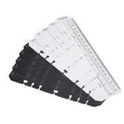 10pc 8.7"x1.8" Snap-in Bookmark Ruler for A5 Size 6-Hole Binder Notebook 2 Color