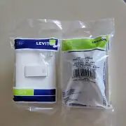 ( 2 ) Leviton Cien - Door Bell Button - White- Sealed - MOD: 1A48C0