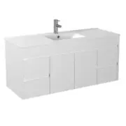 1200/1500*460*880/550mm White PVC Wall Hung Vanity