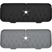Bathroom Kitchen Sink Splash Guard Silicone Faucet Mat Sink Water Splash Catcher