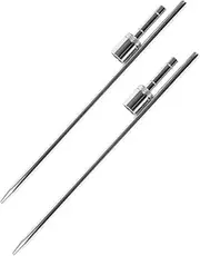 TEMPNAP 2Pcs Stainless Steel Ground Stake Flag Rod with Sleeve Bearing Flagpole Ground Spike for Securely Anchoring Flags for Gardens and Yards