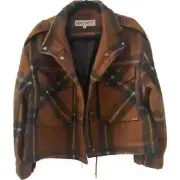 NEW Nine West Women’s Jacket XL Bomber Shacket Crop Jacket, Plaid, MSRP: $140