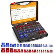 44Pcs Nut and Bolt Thread Checker Standard and Metric Set Thread Identifier Scre