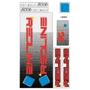 Redline - 1985 500B for white or chrome frame Decal set - Old school bmx
