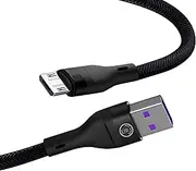 MTF' Micro USB to USB A Cable, 1M, Nylon Braided, Black, 480 Gbps Data Transfer, Compatible with Android, Samsung, LG, Nokia, Nexus, Kindle, Xbox One, PS4 Controllers