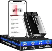 KINGBOLEN Soloscan OBD2 Diagnostic Tool for Land Rover/Jaguar, All System Car Diagnostic Tool with 50+ Reset Function, Bi-Directional, Active Test, ECU Coding, Lifetime Free Update