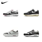 耐吉 NIKE AIR MAX 1 AIR CUSHION 低幫緩震時尚潮流男士網球防滑耐磨運動鞋黑灰RE