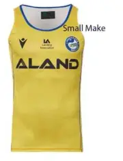Parramatta Eels NRL Yellow Training Singlet Sizes S-3XL BNWT