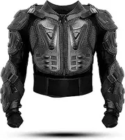 Motorcycle Protective Jacket for Adults, Motocross Protectors Protective Jacket, Chest Armor Racing Guard, Back Protectors Protective Gear, Full Body Armor Jacket Guard Shirt,XXL,Black