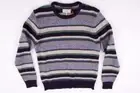 JACK SPADE MENS GRAY BLUE STRIPED CREW NECK WARM PULL OVER WOOL SWEATER M NEW
