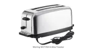 WCT704 4 Slice Extra Long Slot Light Duty Pop-Up Toaster, 120V, 5-15 Phase Plug