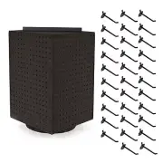 Azar Displays Four-Sided Revolving 14"W x 20"H Pegboard Counter Display w/...