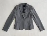 BANANA REPUBLIC WOMEN CLASSIC BLAZER MACHINE WASHABLE STRETCH GREY SIZE 2 $178