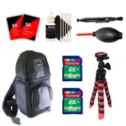 BackPack + 16GB Cleaning Accessory Kit For Nikon D3300 D3400 D5300 D5500
