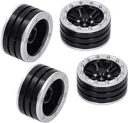 4Pcs RC Car Wheel Hub Aluminum Alloy Parts Fit for Axial TRX4 SCX10 90046 D90 1/10 RC Crawler