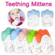 Silicone Baby Teether Teething Mitt Mitten Glove Safe Chew Dummy Pain Relief Toy