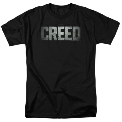 Creed Logo T Shirt Mens Licensed Boxing Movie Tee Adonis Rocky Black