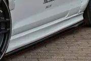 Black Gloss Side skirts addons / diffusers / diffusers For Audi TTRS, TTS, 8J