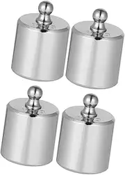 Baluue 4pcs 10g M2 Class Calibration Weights Chrome Plated Steel Accurate for Digital Scale Calibration Physics Experiments