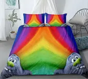 v3181 Bed Sheets Trolls Bed Doona Duvet Cover Set Bed Sheets IU3181
