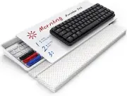 Acrylic Computer Keyboard Riser Stand + Wrist Rest + Storage Tray + Dry Erase