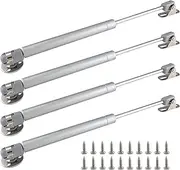 Augiimor 20N/4.4lbs Gas Struts, 12 Inch Length Lift Support Soft Close, Safety Lift Support, Gas Spring, Gas Shocks, Gas Struts Soft Open Lid Hinge for Cabinet Toy Box, Pack of 4