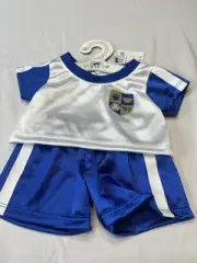 Build a Bear Blue and White Soccer Uniform