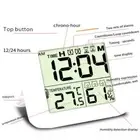 LCD Digital Clock with Alarm Thermometer Hygrometer Wall E #◇ D3C7 N V7Q8 D4Z1