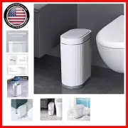 Smart 2-Gallon Trash Bin with Motion Sensor Lid - Perfect for Kitchen & Bathroom