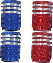 SOESFOUFU 4pcs American Flag Tire Valve Caps Durable Covers for Cars Motorcycles and Trucks Stylish Eye Catching Valve Stem Caps with Resistant Design Car Enthusiasts