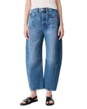 rag & bone Charlie High Rise Barrel Jeans in Accord