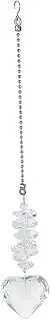 Yardenfun Shiny Crystal Love Pendant Home Decorative Accessories DIY Crystal Pendant for Lamp