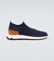 [Tod's] Tod's Leather-trimmed sneakers UK 11.5 blue