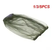 1/3/5PCS 70d Nylon Mosquito Net Cloth Umbrella Hat Comfortable To Wear Mosquito