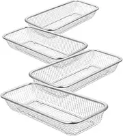 SHOWERORO Metal Dishwasher Basket Cutlery Drawer Organiser Strainer Basket Handle Dishwasher Supply