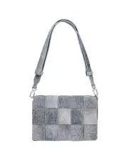 Desigual Denim Patchwork Crossbody Bag Women Black