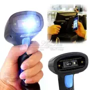 QR code Laser Barcode Scanner Auto Sense Bar Code Gun POS W/Holder