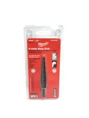 NEW MILWAUKEE Step Drill Bit (3/16 to 1/2 by 1/16 Inch) 6 Hole USA 48-89-8955