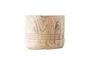 Rayell Koa 50cm Carved Timber Side Table Home Livingroom Decor Furniture Natural
