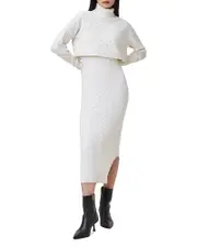 Allsaints Muriel 2-In-1 Knitted Slim Midi Dress