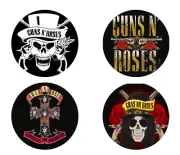 “Guns N Roses" Button Badges x 4 (5.8cm)