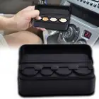 1x Car Coin-specific Case Loose Change Storage Box Holder Tool Accessories Black