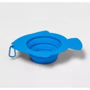 Collapsible Dog Bowl with Carabiner - Blue Fish - Sun Squad