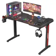 Advwin 120cm Gaming Desk with RGB LED Light Computer Desk