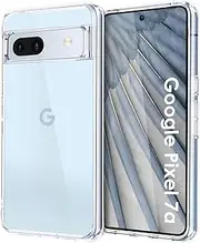 [ICEDIO] Ultra Clear Case for Google Pixel 7a, Military Tested Shockproof Mobile Phone Case, Yellowing Resistant, Scratch-Resistant, Soft TPU Back Case, Slim Protective Case with Drop Protection