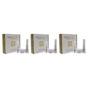The Revival Series Travel Kit by Helis Gold for Unisex - 3 Pc 3.3oz Revitalize Shampoo, 3.3oz Restructure Masque, 1oz Crystal Cream - Pack of 3