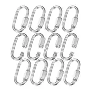 12-Pack Quick Chain Link Connector, M6 304 Stainless Steel Locking Repair Links